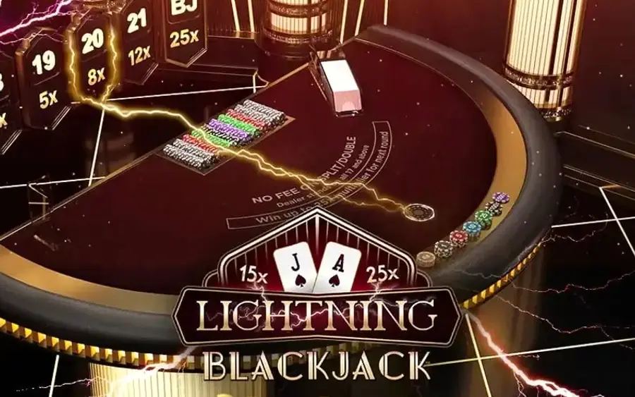 First Person Lightning Blackjack by Evolution