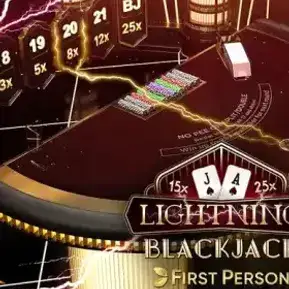 First Person Lightning Blackjack by Evolution